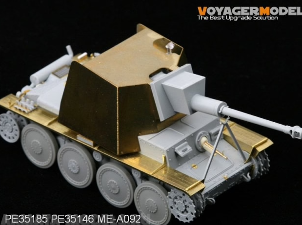 

PE35185 Photo Etched set for 1/35 WWII 75mm Stu.Kan.Auf Pz.Kpfw.38tFor DRAGON 6396