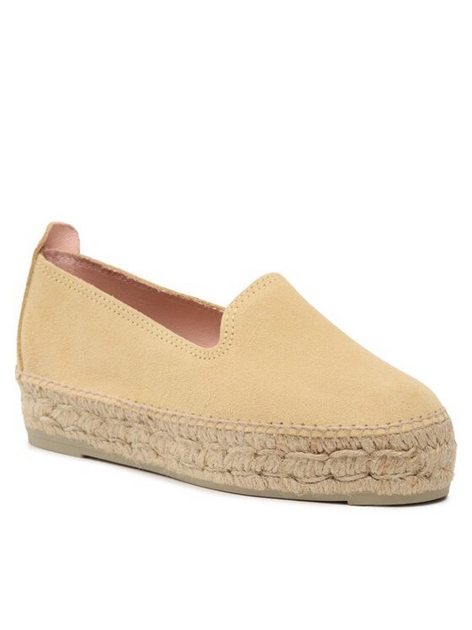 

Эспадрильи женские Manebi Suede Double Sole Espadrilles R 4.2 D0 бежевые 37 EU, Бежевый, Suede Double Sole Espadrilles R 4.2 D0