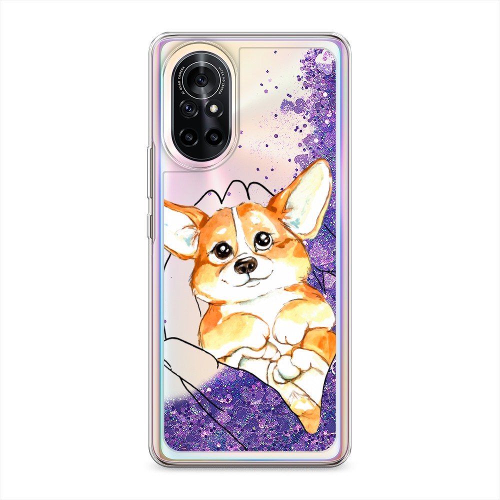 

Чехол Awog на Honor V40 Lite/Nova 8 "Корги в ладошках", Разноцветный, 6105792-1