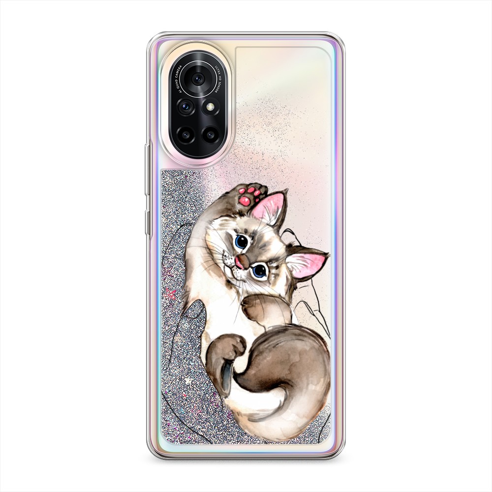 

Чехол Awog на Honor V40 Lite/Nova 8 "Котенок в ладошках", Разноцветный, 6105791-1