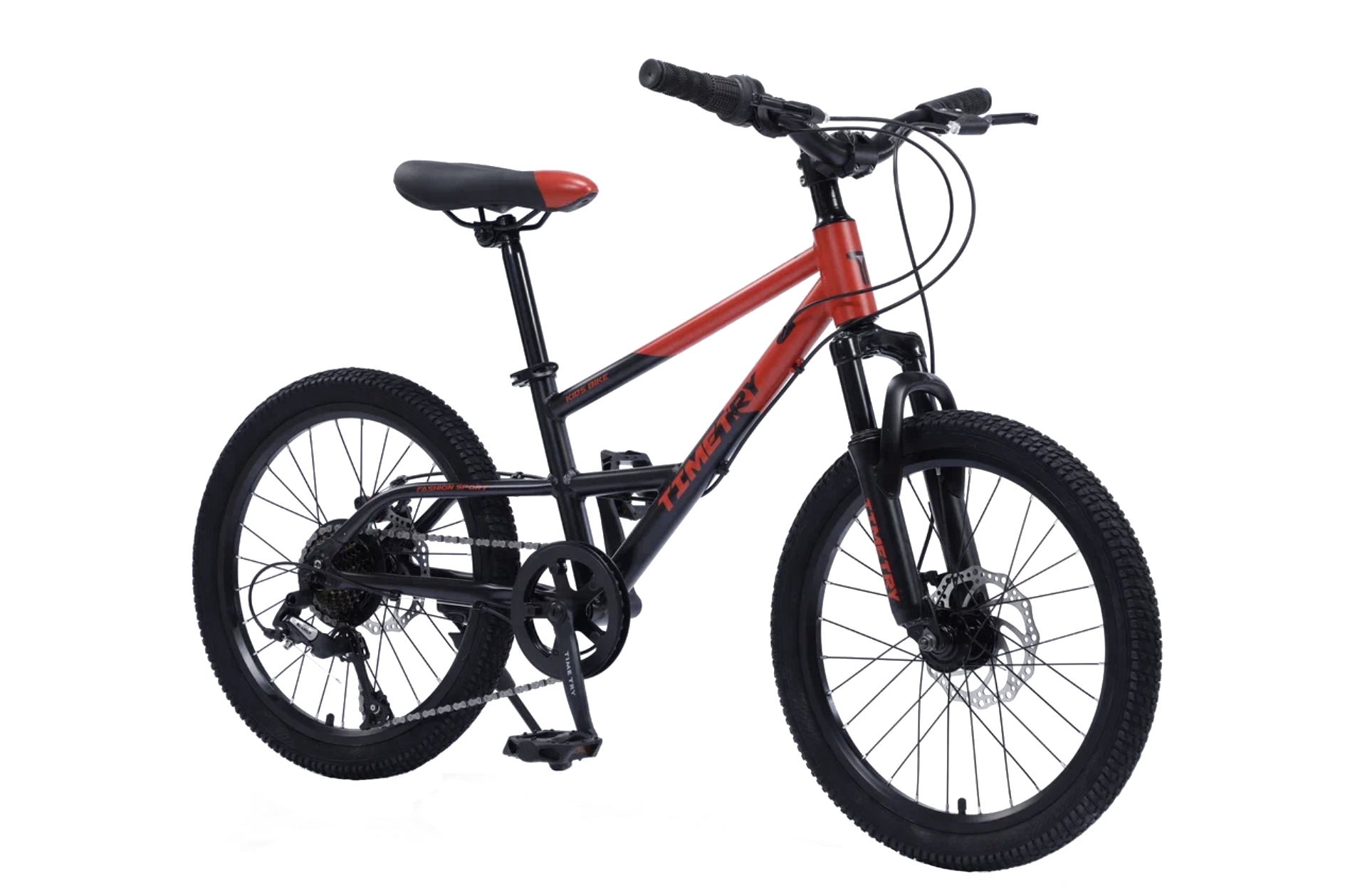

Горный детский велосипед Time Tru TT086 20" черный/красный, TT086