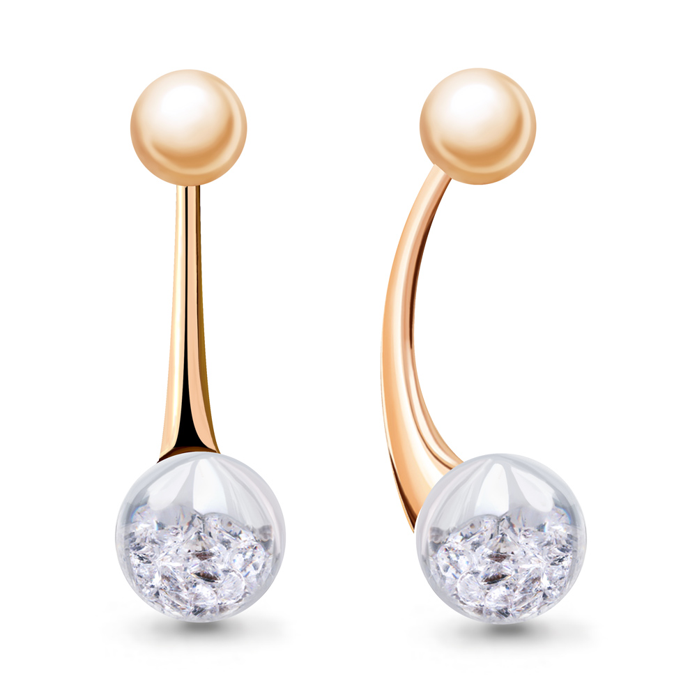 

Серьги из серебра с фианитом Aquamarine 46846_925_з, 46846_925_з