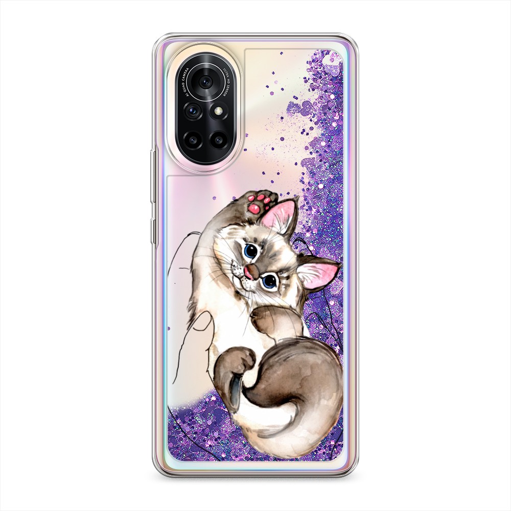 

Чехол Awog на Honor V40 Lite/Nova 8 "Котенок в ладошках", Разноцветный, 6105792-1