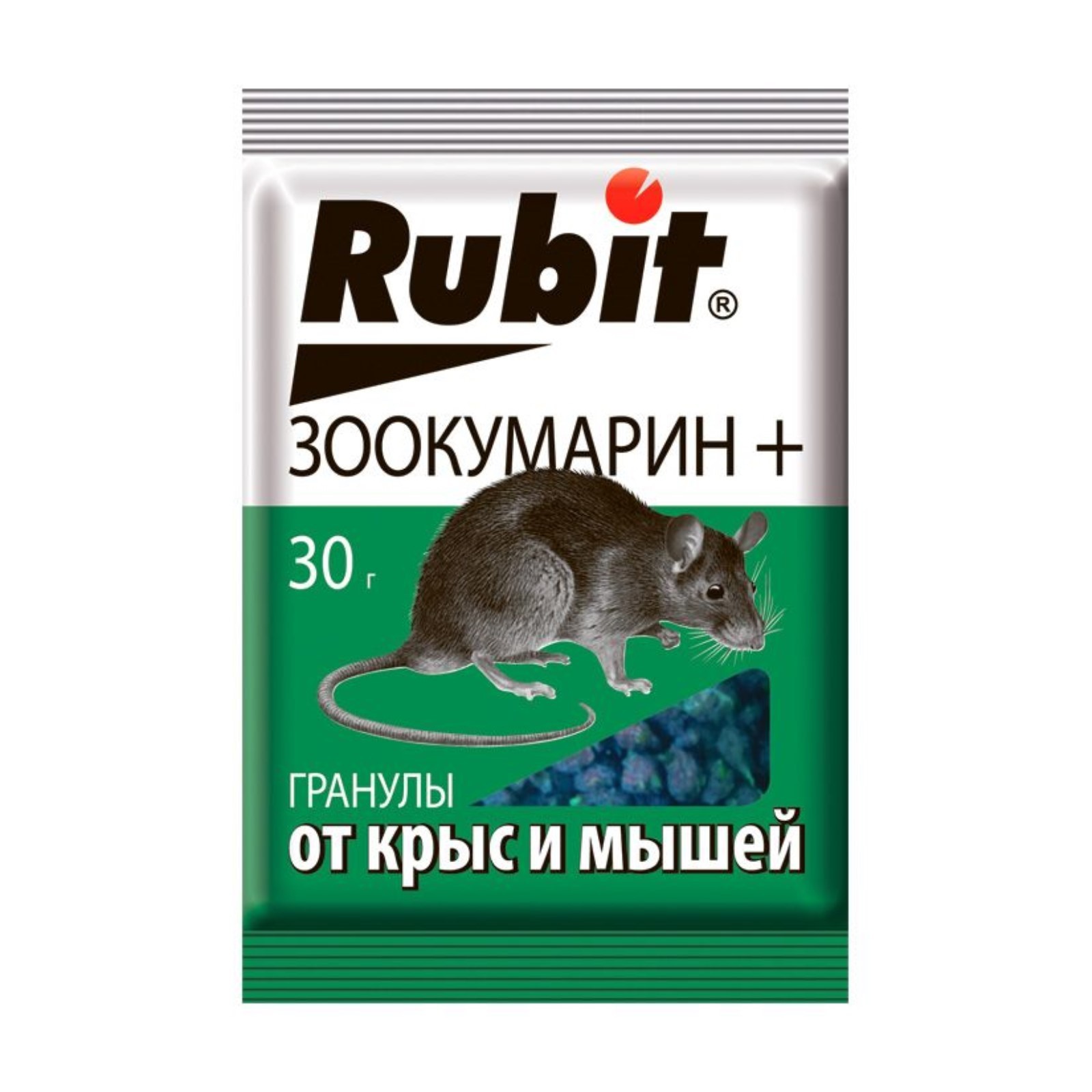 

Гранулы от грызунов Rubit ЗООКУМАРИН + 30 г