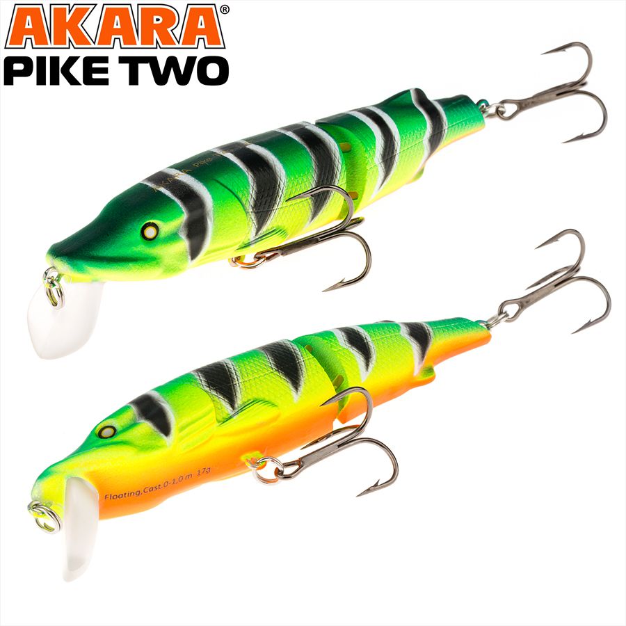 

Воблер Akara Pike Two 100F 17 гр 3/5 oz 3,9 in A107, Разноцветный, Pike Two