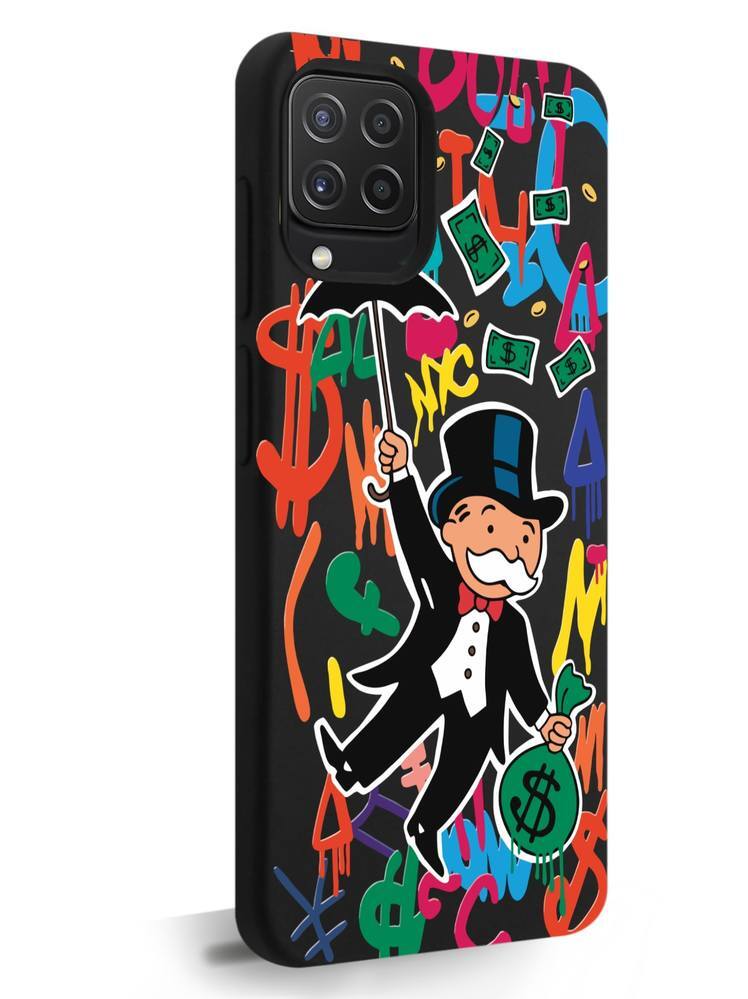 

Чехол MustHaveCase для Samsung Galaxy A22 Богатенький дядюшка толстосум черный, Samsung Galaxy A22 Богатенький дядюшка толстосум