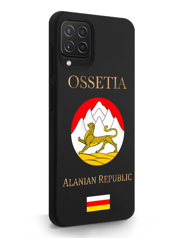 

Чехол MustHaveCase для Samsung Galaxy A22 Герб Северной Осетии черный, Samsung Galaxy A22 Герб Северной Осетии