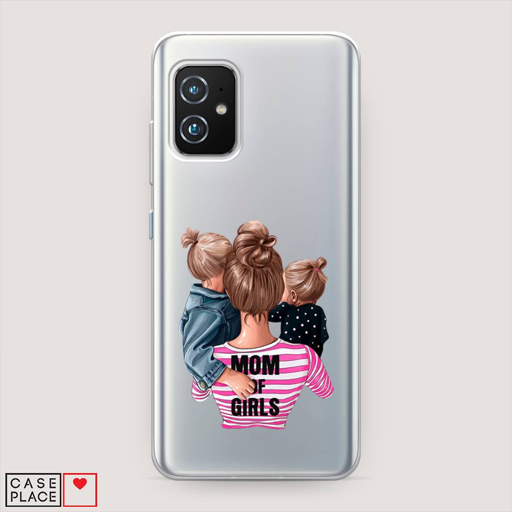 

Чехол Awog на Asus Zenfone 8 Mini "Mom of Girls", Синий;розовый;черный, 44350-6