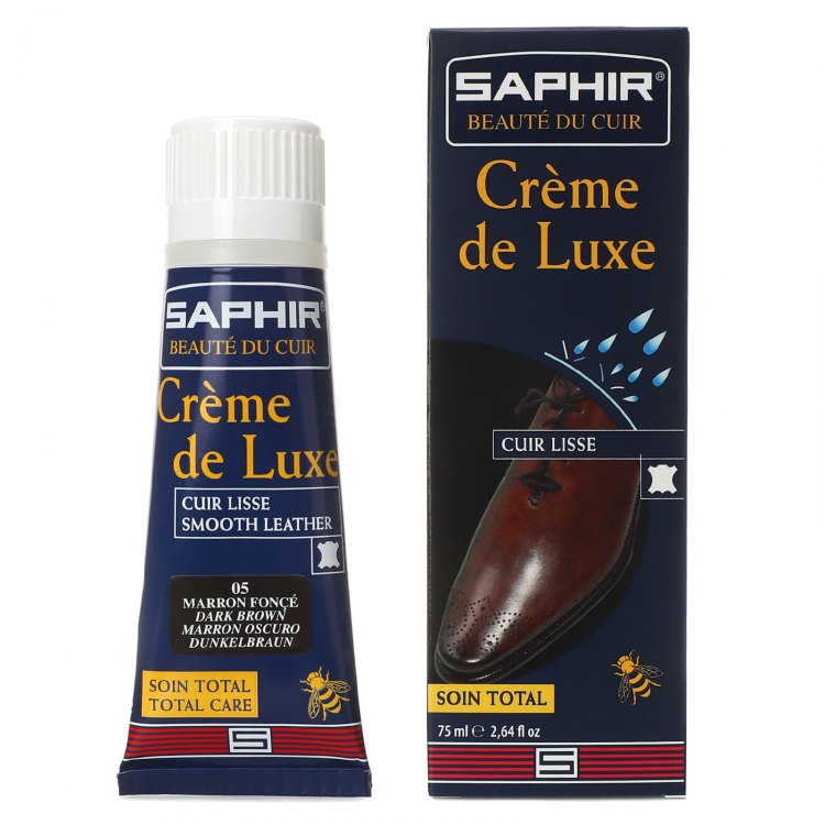 

Крем для обуви Saphir CREME DE LUXE коричневый 75 мл, CREME DE LUXE