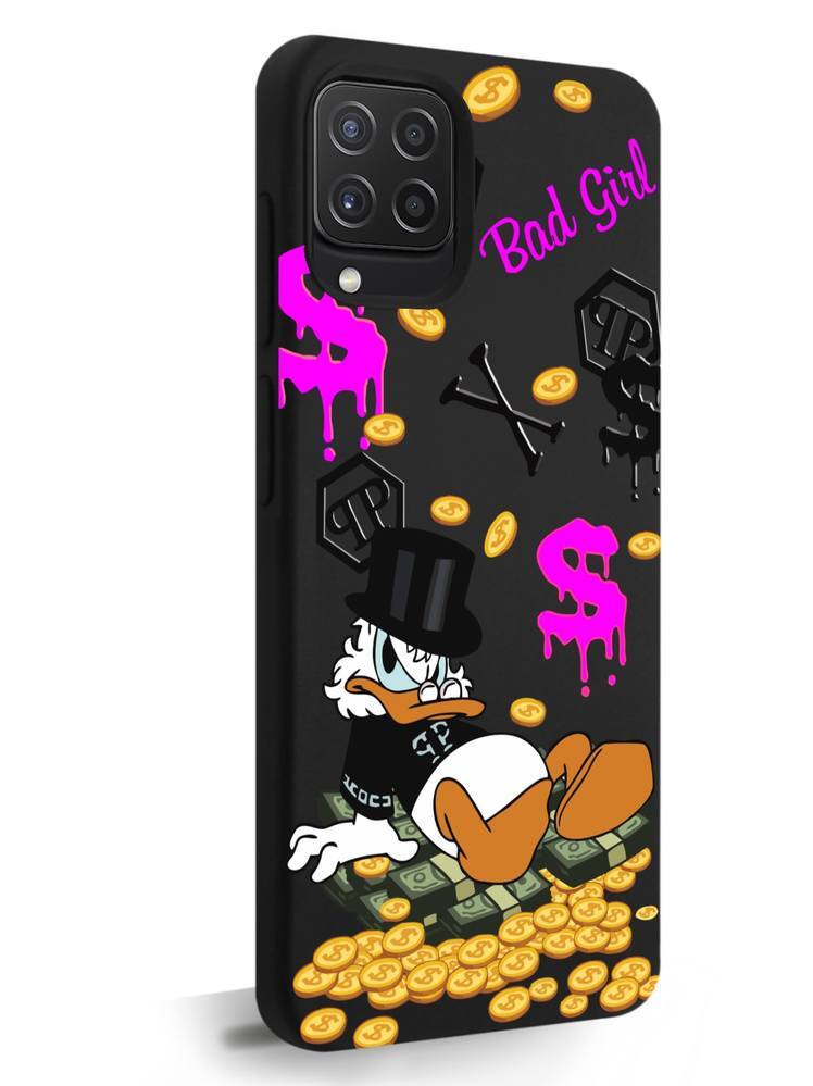 

Чехол MustHaveCase для Samsung Galaxy A22 Богатая Утка Bad Girl черный, Samsung Galaxy A22 Богатая Утка Bad Girl