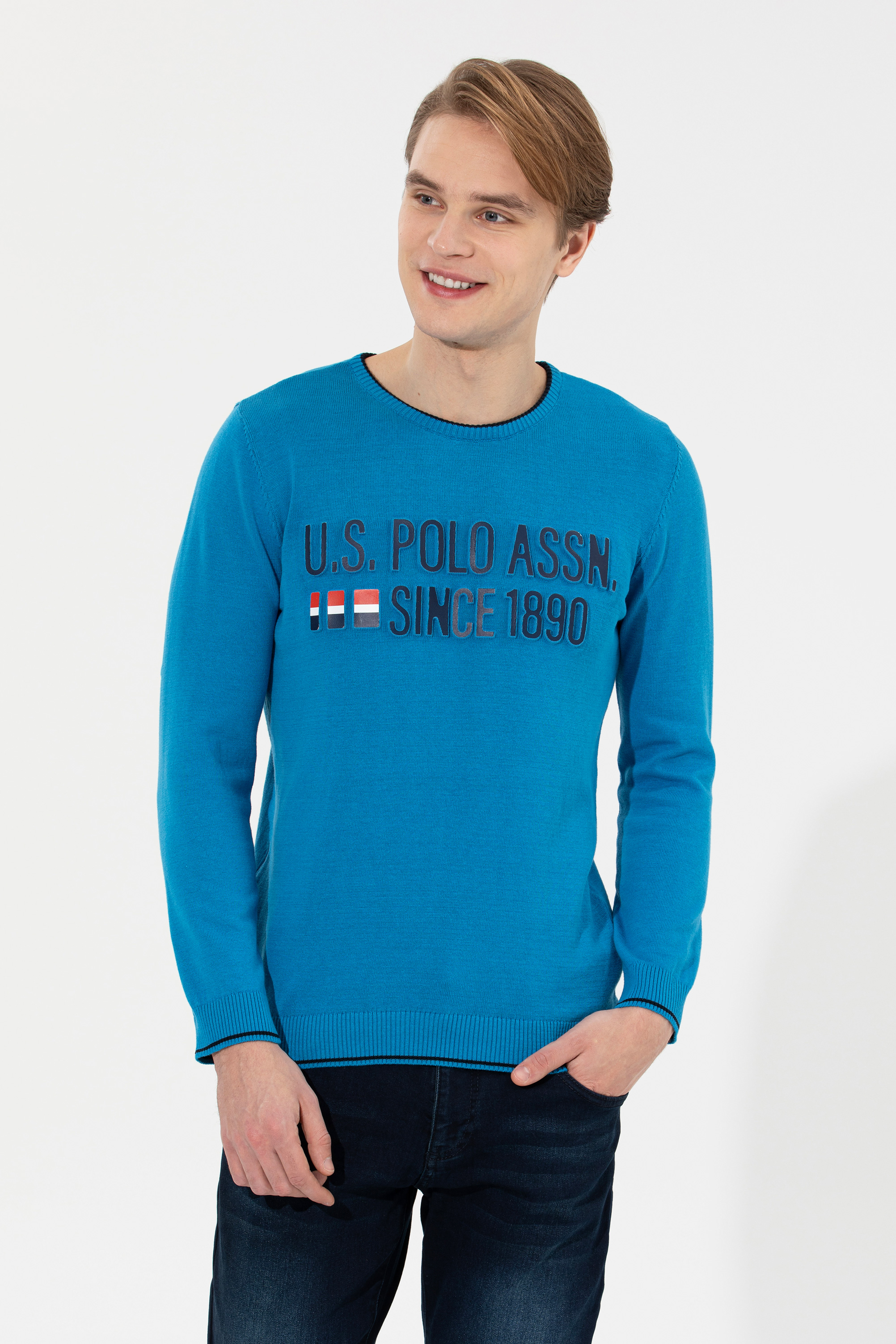 

Джемпер мужской U.S. POLO Assn. G081SZ0TK0KOLON голубой S, G081SZ0TK0KOLON