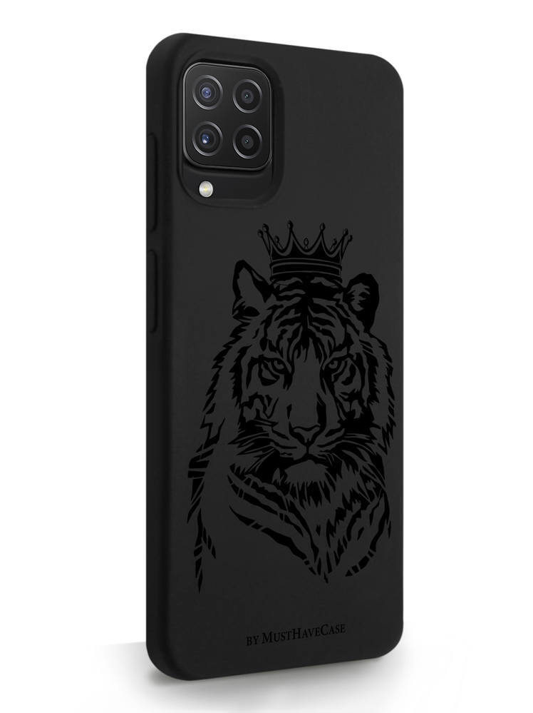 

Чехол MustHaveCase для Samsung Galaxy A22 Тигр с Короной черный, Samsung Galaxy A22 Тигр с Короной