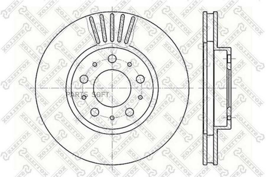 

Тормозной диск Stellox комплект 1 шт. 60204832VSX