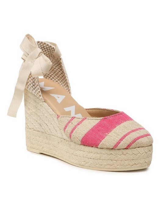 

Эспадрильи женские Manebi Wedge Espadrilles G 4.5 Wv бежевые 36 EU (доставка из-за рубежа), Бежевый, Wedge Espadrilles G 4.5 Wv