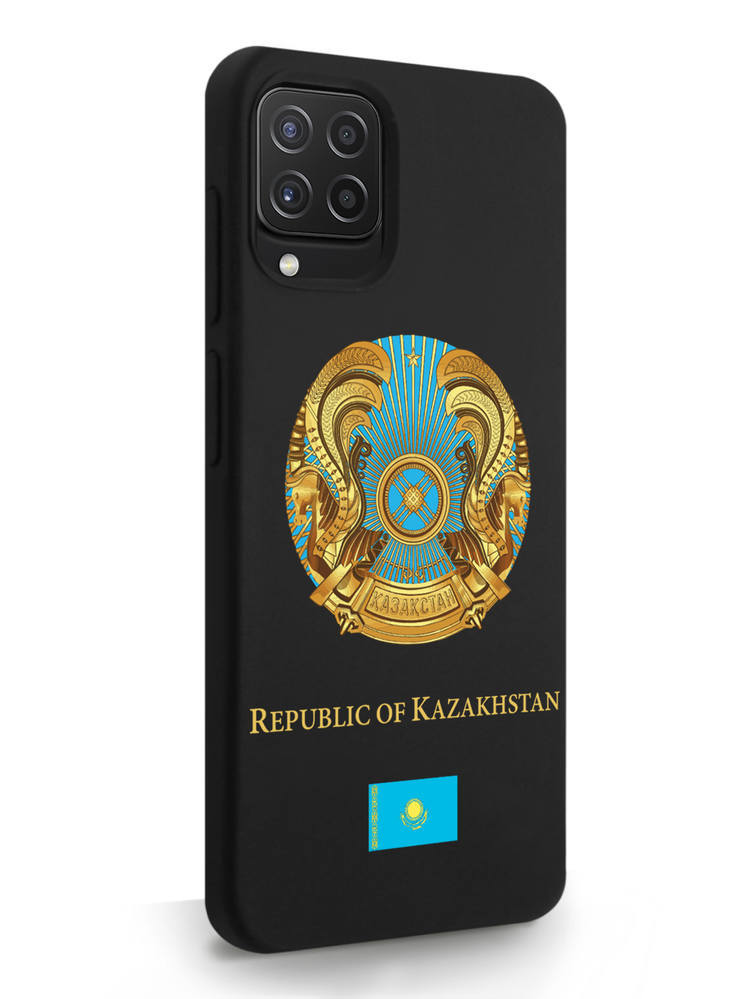 

Чехол SignumCase для Samsung Galaxy A22 Герб Казахстана черный, Samsung Galaxy A22 Герб Казахстана