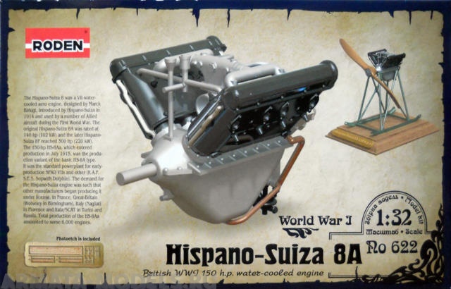 Rod622 Двигатель Hispano Suiza 8A 150 h.p