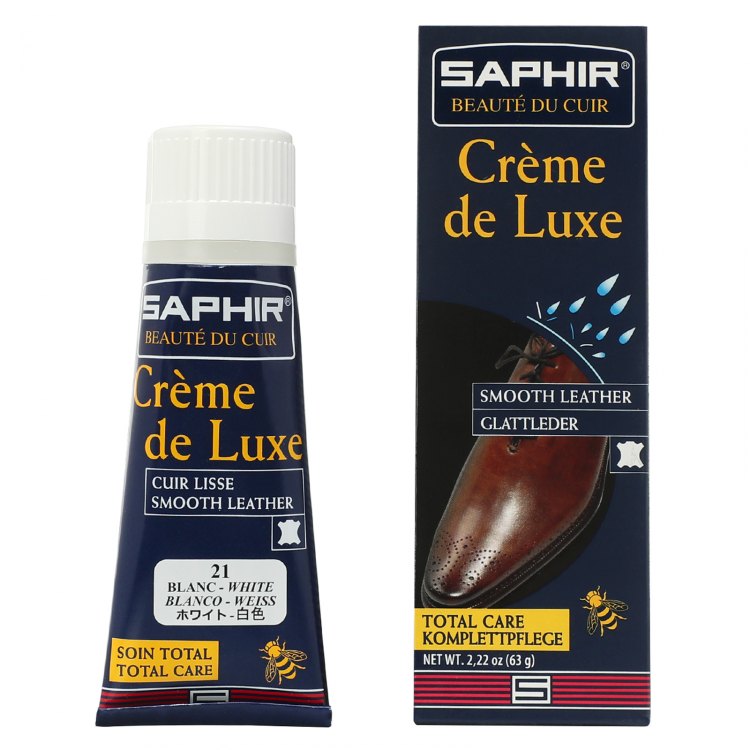 

Крем для обуви Saphir CREME DE LUXE белый 75 мл, CREME DE LUXE