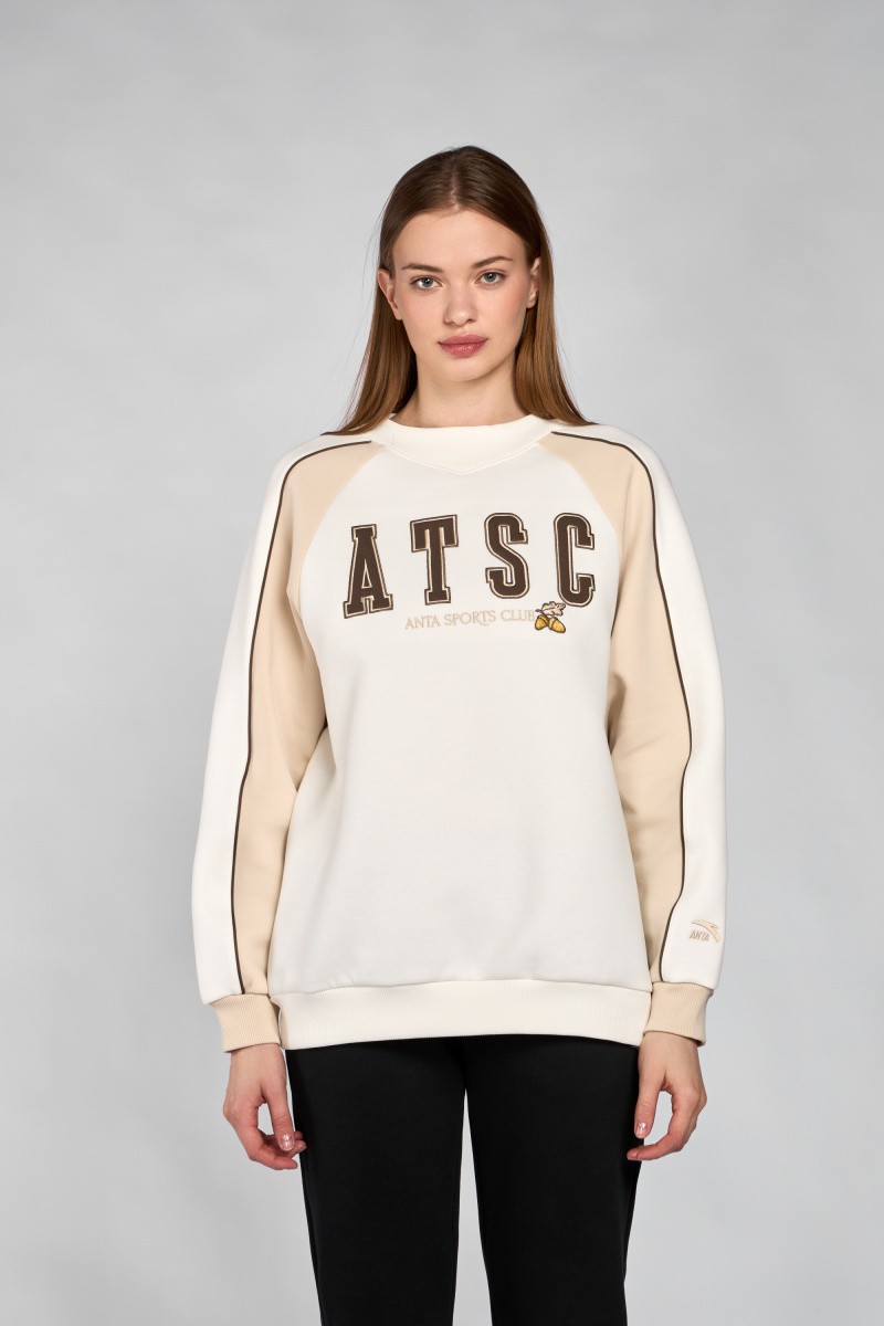 Свитшот женский Anta 862418753 Vintage sports A-SPORTS SHAPE бежевый S