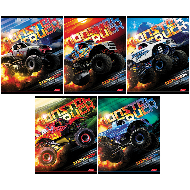 

Тетрадь 24л, клетка Hatber "MonsterTruck", 24Т5В1