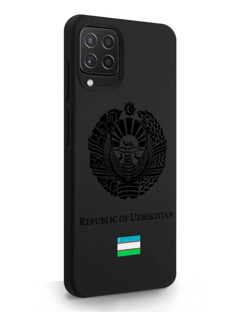 

Чехол SignumCase для Samsung Galaxy A22 Черный лаковый Герб Узбекистана черный, Samsung Galaxy A22 Черный лаковый Герб Узбекистана