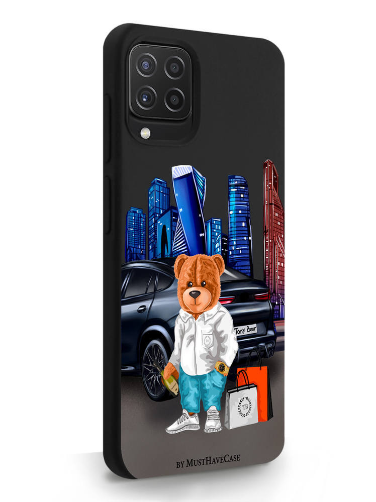 Чехол MustHaveCase для Samsung Galaxy A22 Тони Москва Сити черный