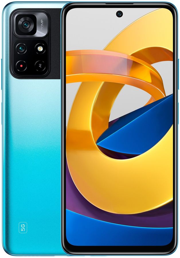 

Смартфон Poco M4 Pro 5G 4/64Gb Холодный синий RU