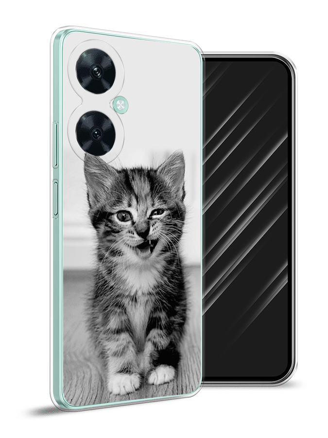 

Чехол Awog на Huawei Nova 11i "Подмигивающий котенок", Черный;серый, 6121750-1