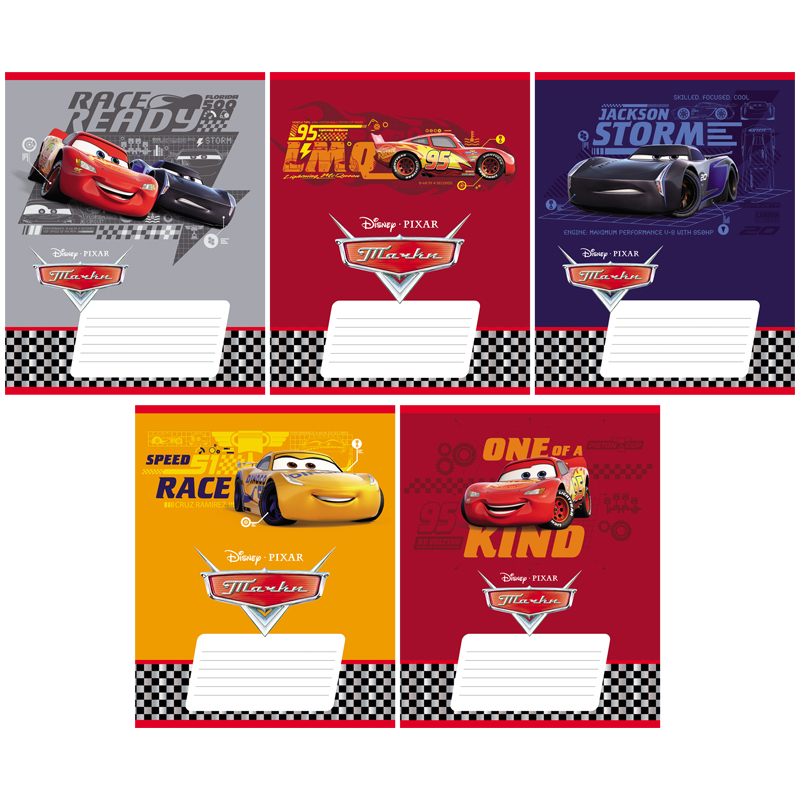 

Тетрадь школьная Greenwich Line 12Т5В1 Disney. Тачки клетка 12 листов А5 1 шт, Disney. Тачки