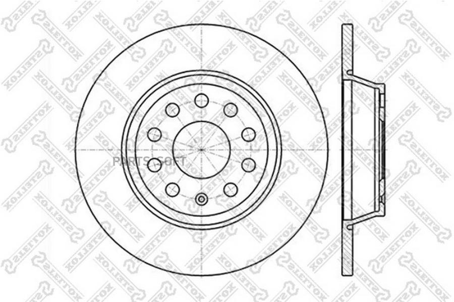 Тормозной диск Stellox комплект 2 шт. 60204840SX
