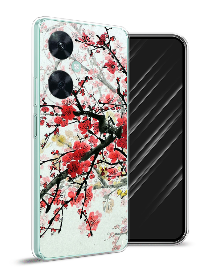 

Чехол Awog на Huawei Nova 11i "Сакура", Розовый;черный, 6121750-4