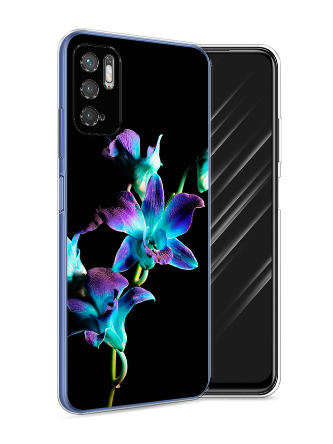 

Чехол Awog на Xiaomi Redmi Note 10T/Note 10 5G/M3 Pro "Синий цветок на черном", Разноцветный, 310850-8