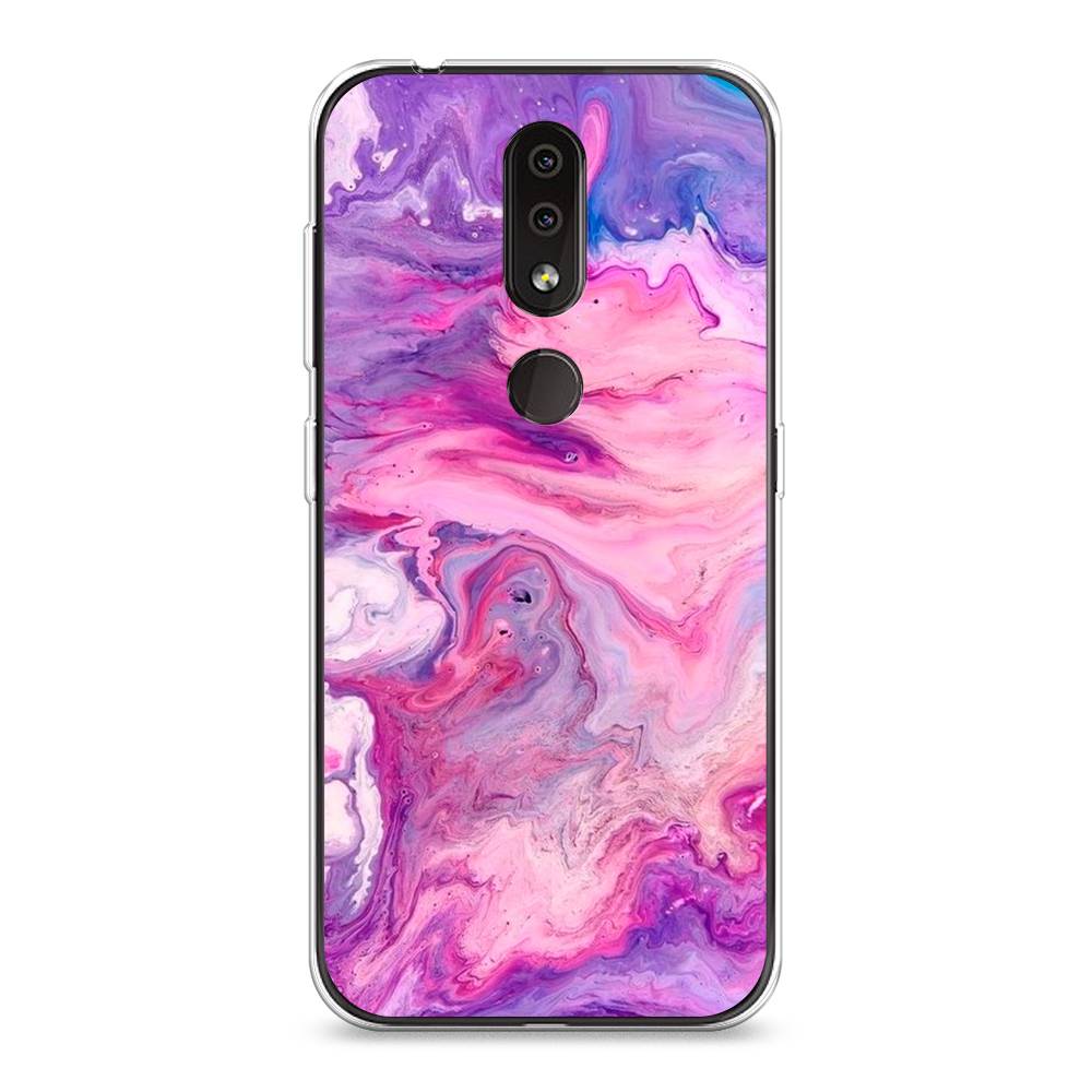 

Чехол на Nokia 4.2 "Нежно-розовая абстракция", Розовый, 122550-3