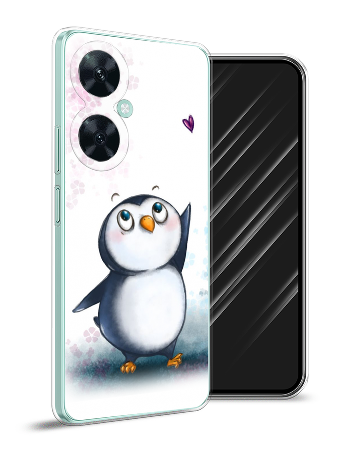 

Чехол Awog на Huawei Nova 11i "Пингвин и сердечко", Белый, 6121750-1
