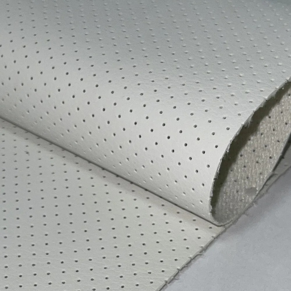 

Экокожа PSV Slip DOT (Полиуретан 0.8 мм, с перфорацией) (Белый), 1 метр, Slip DOT