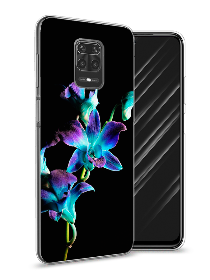 

Чехол Awog на Xiaomi Redmi Note 9S/Note 9 Pro "Синий цветок на черном", Разноцветный, 37950-8