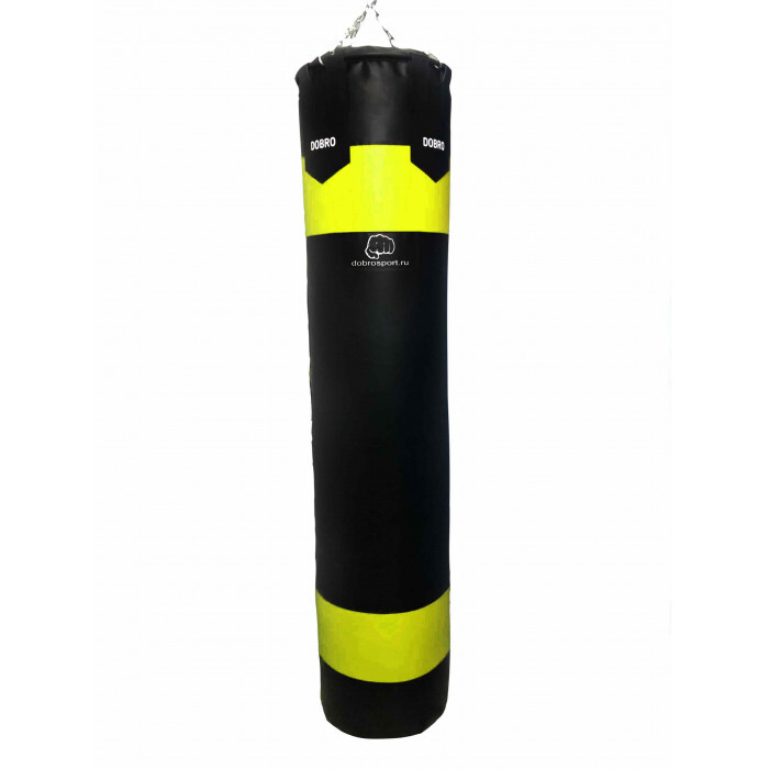 фото Боксерский мешок титан (premium) 75-80 кг, желтый dobro