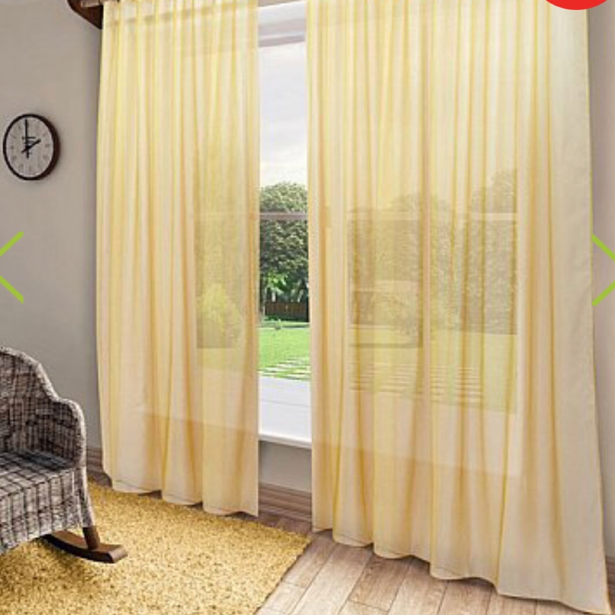 

Штора классическая Sanpa 1972313bb 300x280 см Оранжевая