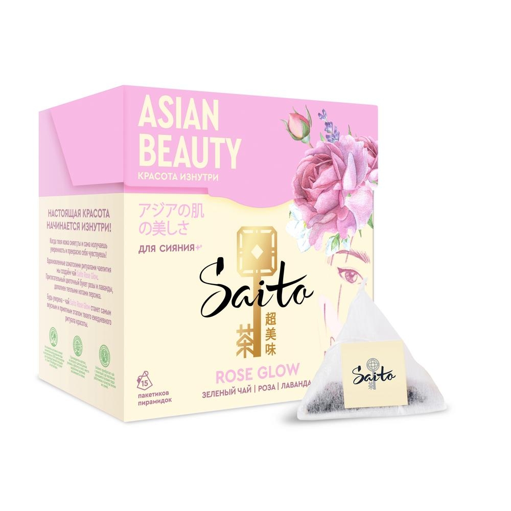 

Чай зеленый Saito Rose Glow 15 пак
