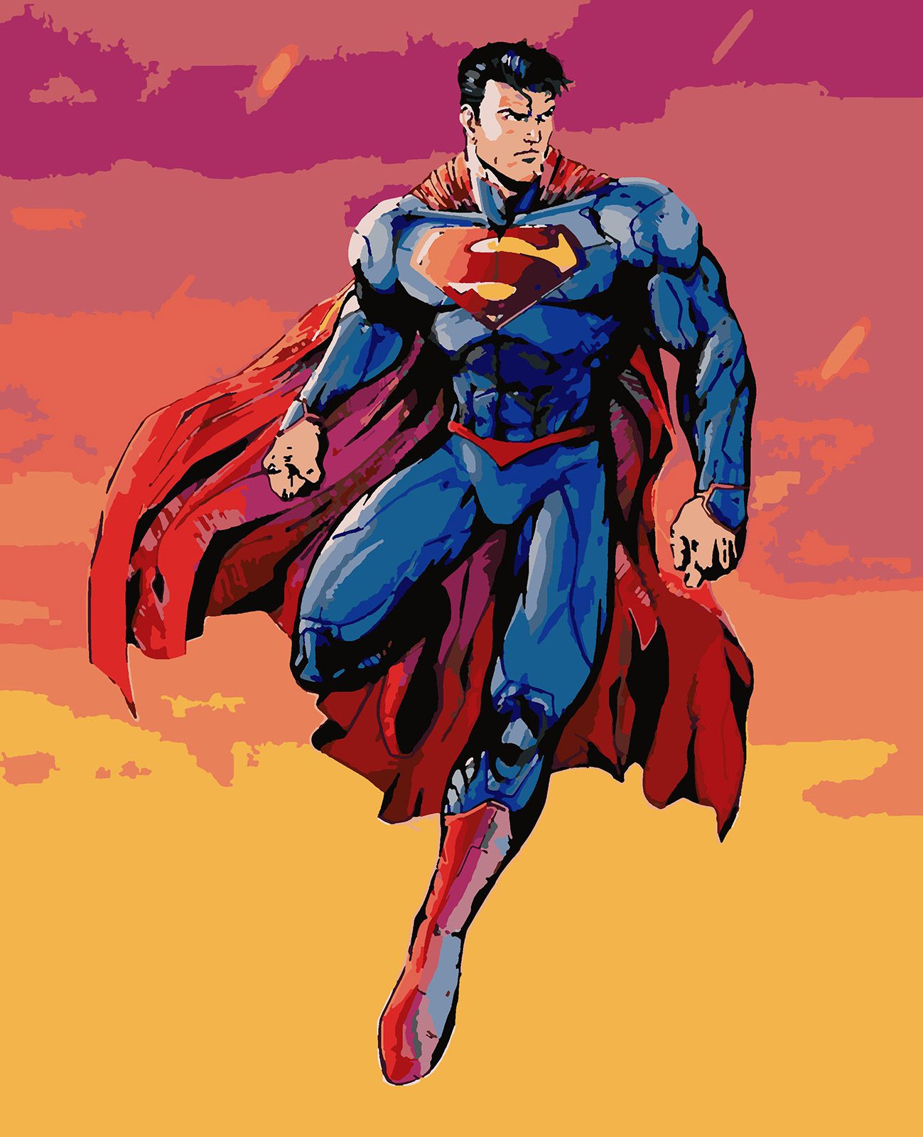 

Картина по номерам Красиво Красим Superman, 100 х 120 см, Superman