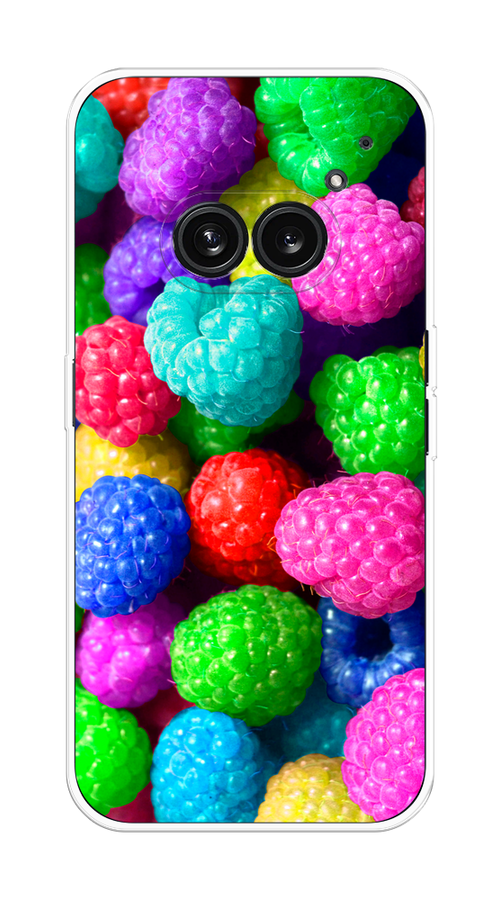 

Чехол на Nothing Phone 2a "Леденцовая малина", Фиолетовый;розовый;зеленый, 3300350-1