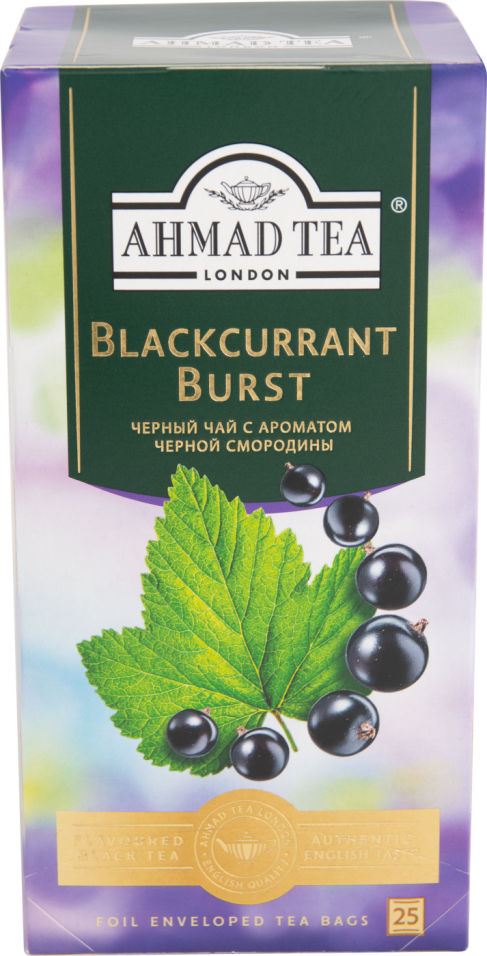 фото Чай черный ahmad tea blackcurrant burst 25 пак