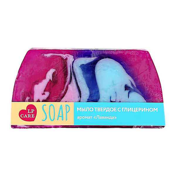 

Мыло твердое LP CARE с глицерином лавандовый аромат