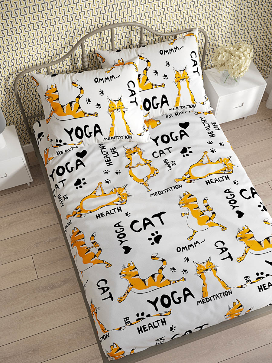 фото Простынь сказка "yogacat" 150х215 см
