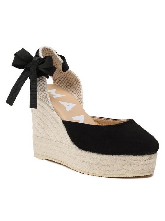 Эспадрильи женские Manebi Wedge Espadrilles K 1.0 WV черные 39 EU (доставка из-за рубежа)