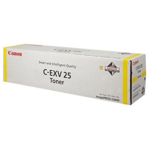 Тонер для лазерного принтера Canon C-EXV 25 (2551B002) желтый, оригинальный