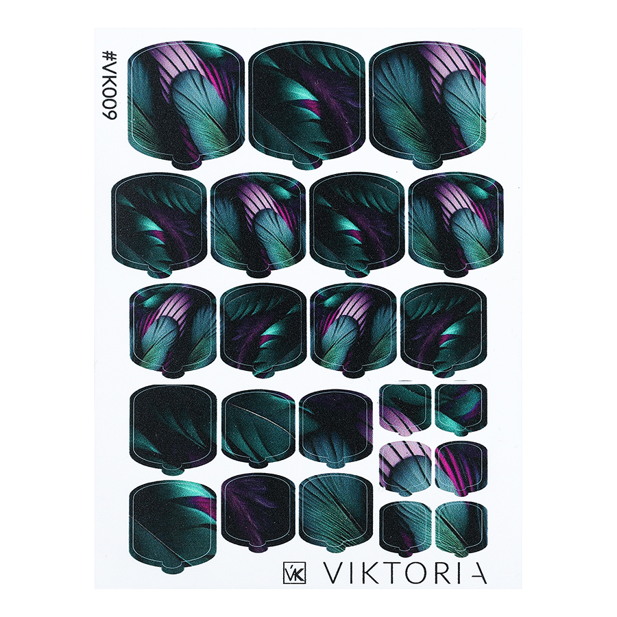 Плёнка для дизайна ногтей VIKTORIA №009 рисунок для ландшафного дизайна