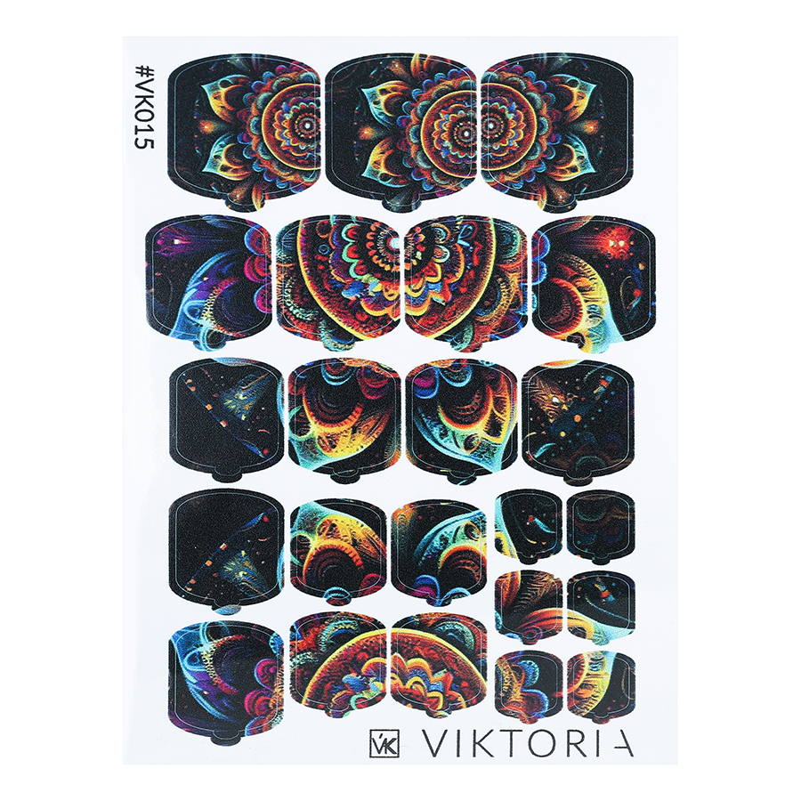 Плёнка для дизайна ногтей VIKTORIA №015 нетривиальные личности