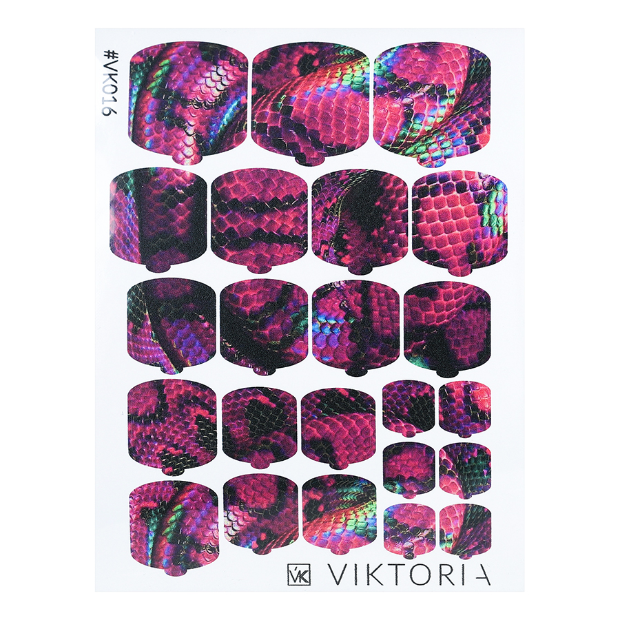 Плёнка для дизайна ногтей VIKTORIA №016 рисунок для ландшафного дизайна