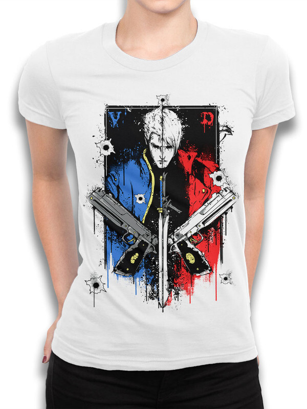 фото Футболка женская design heroes данте - devil may cry белая 2xl