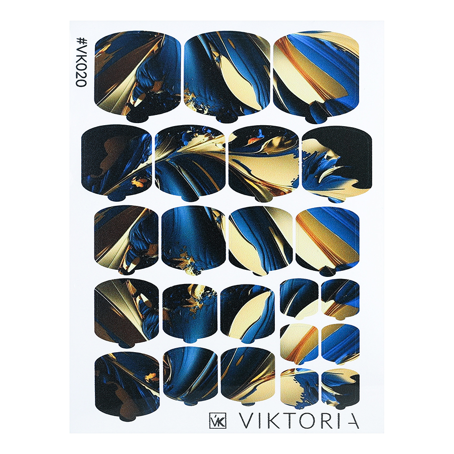 

Плёнка для дизайна ногтей VIKTORIA №020, Разноцветный